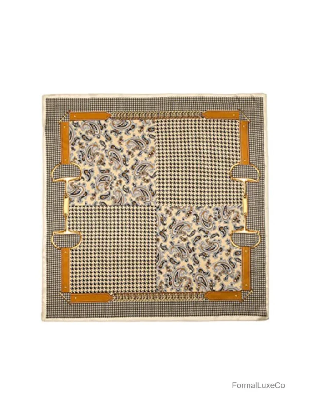 100% Mulberry Silk Square Scarf 25.6